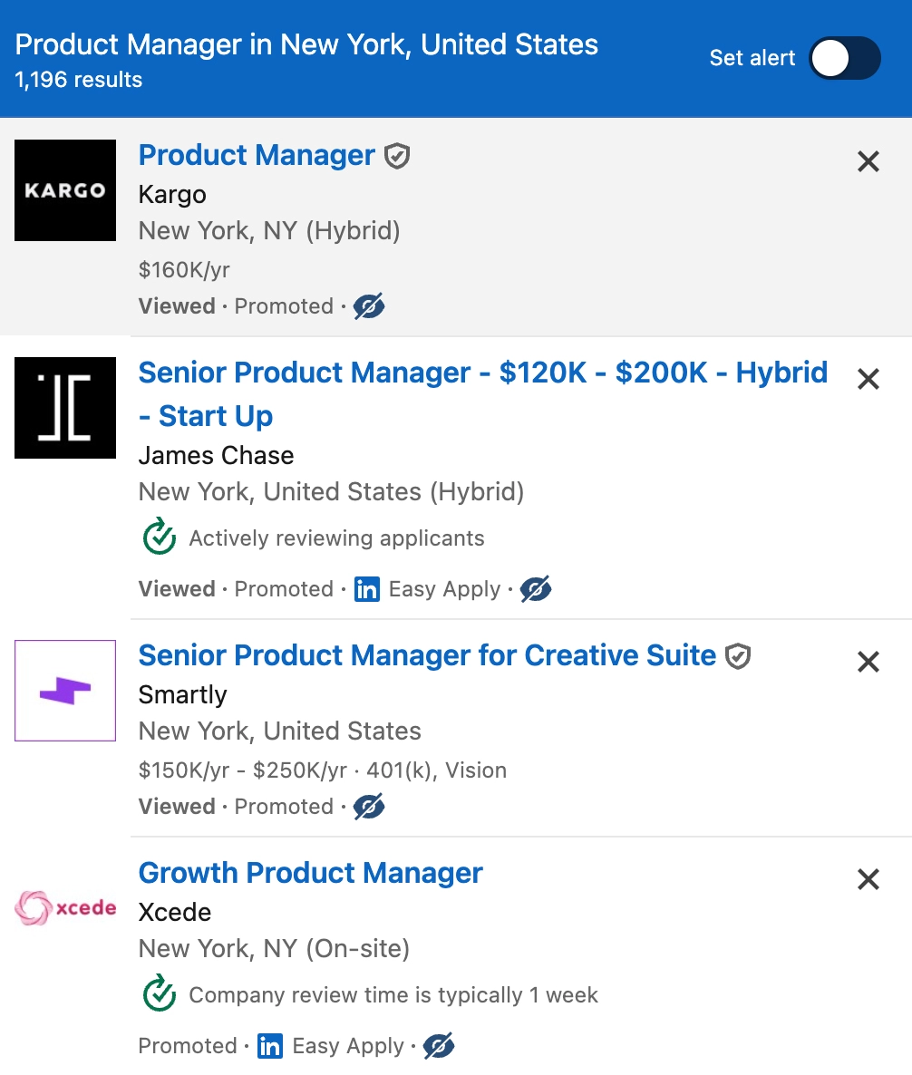 HideJobs removing unwanted companies from results